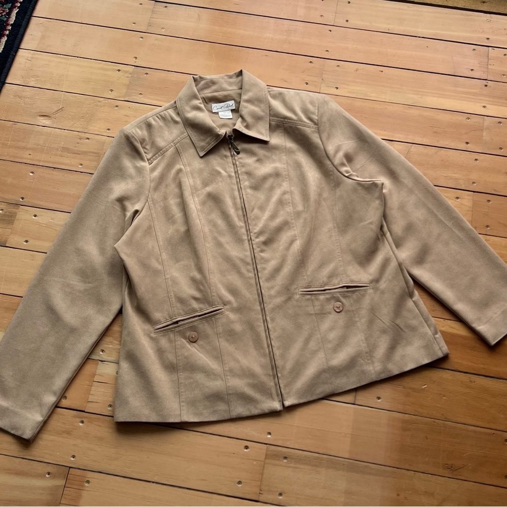 Carroll Reed Faux Suede Blazer